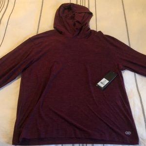 New with Tags Mens Maroon Athletic Hoodie